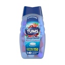 TUMS Antacid Smoothies Berry Fusion Extra Strength 750, hladký rozklad - 140 Žvýkací tablety