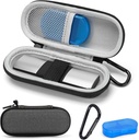 Pouzdro pro KardiaMobile 1L 6L Osobní EKG Monitor, Hard Travel Carrying Case pro AliveCor Kardia Heart Monitor EKG / ECG, Portable Heart Rate Monitor Bag Storage Organizátor s Pill Box & Karabiner Clip