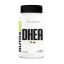 NutraBio DHEA doplněk - pro muže a ženy - DHEA (25 mg) 120 Kapsle