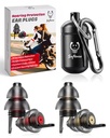 Motorcycle Ear Plugs for Wind Noise Reduction - 2 páry - 25dB - Příslušenství pro motocykly - Volně použitelné Moto Earcots, Soft Comfortable Sluch Protection for Motorbike, Touring, Racing, Riding