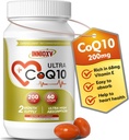 CoQ10 200mg Softgels - High Absorption Coenzym Q10 for Heart Health, Cellular Energy & Antioxidant Support - 60 Softgels
