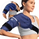 KingPavonini rameno Rotator Balení Rotator Cuff Studená terapie, Reuse Gel Ice Pack pro zranění na rameni, bolest úleva, otok, rameno chirurgie, Tendonitis, Bursitis, modrá, střední velikost