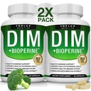 Dim dodatek 910 mg Plus BioPerine Complex - Diindolylmethan na podporu hormonální rovnováhy a metabolismu estrogenu, Pomáhá s Menopause Acne PCOS Lepší kůže kulturistika, pro muže ženy, 60 Kapsle