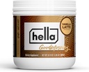 Hella Nutrition Goodmorning Coffee Alternative Natural Caffeine s houbou Káva Sublidment 124; Protein, kolagen, Vitamíny B-12 & D, Electrolytes, & Minerály OF 124; Non GMO (20 Servings, Vanilla Latte)