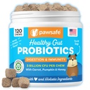 Probiotika psa, Honey Chicken Flavor, 120 Měkké Chews pro trávicí & Gut zdraví, Imunitní Supplement, Plynová pomoc, Anti- Diarhea, Pomáhá s alergie, Upset Stomachs, Yeast a Itchy Skin