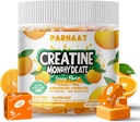 Creatine Monohydrát Žvýkací Complex 6400mg pro muže a ženy - Advanced Formule W / L- Taurie + vitamin B12, Bezcukrový Žvýkací doplněk, 60 Orange Softchews