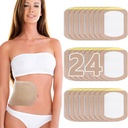 Castor Oil Pack Wrap, Castor Oil Patches Disposible, Organic Cotton Self- Adhesive Pads, Přenosný Anti Leakage No Wash