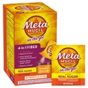 Metamucil On- theGo, Denní Psylium Husk Powder Supplement with Real Sugar, 4- in-1 Fiber for Digestive Health, Orange Smooth Ochucený nápoj, 2 balení x 30 počet = 60 Balení Celkem
