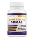 Maximum Slim Lion 's Mane & DMAE Kapsle: Vylepšení paměti, zvýšení duševní jasnosti a ostření Focus - 60 Kapsle pro maximální kognitivní podporu