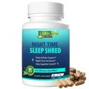 Váha Ztráta spánková pomoc v noci Skartovaný rychlý spalovač tuků, Melatonin L- theanine Cla Ashwagandha Valerian Root 5HTP Pill, Appetite Suppressant Metabolismus Booster Condition pro ženy, 60 Capsule