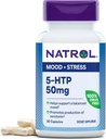 Natrol Mood & Stress 5-HTP 50mg, Dietní dodatek pomáhá podporovat vyvážený mood, 30 Kapsle, 7-30 Den Dodávka
