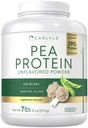 Carlyle Pea Protein Powder 7lb OF 124; Neochucené 124; 29G Protein OF 124; pro muže a ženy OF 124; Vegetarian, Non- GMO, gluten, a Soy- bez