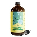 Úrovně čisté MCT Olej - 100% Kaparin C8 pro energii, Focus, Gut Health, Brain Superfuel - Keto dodatek pro Ketogenní kávu a ketony - Non- GMO (32 oz skleněná láhev)