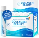 Swedish Nutra - Kolagen Krása 124; 10,000 mg Hydrolyzované Marine Kolagen Liquid Supplement - 30 x 25 ml Denní Střely 124; Hyaluronická kyselina a vitamin C na podporu zdravé vlasy, kůže, nehty 124; Sugar- zdarma