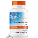 Lékařský nejlepší Benfotiamin 300 s BenfoPure, pomáhá udržet zdravý Glukóza metabolismus, Non- GMO, Vegan, gluten zdarma, Soy zdarma, 300 mg, 60 Veggie Caps