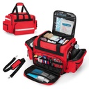 Damero Professional Medical Bag Prázdné, První Responder Trauma Bag s odnímatelné děliče pro domácí zdravotní péči, EMT, EMS, červená (Bag POUZE)