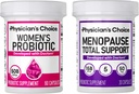 Lékařský choice Celkem ženy Menopauza Support Bundle - Womens Probiotic 60ct + Menopauza Probiotic 30ct