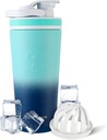 Ice Shaker Izolated Stainless Steel Shaker Bottle 124; 26oz, Navy / Mint Founda124; Zima na 30 + Hodiny 124; Izolated Cup s Twist- on Agitator 124; Odor- Free Bottle for Protein Shakes, Water, Smoothies, Cocktails