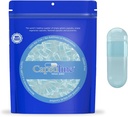 Capsuline Spirulina Barevná velikost 0 Prázdná Vegan Kapsle modrá / modrá - 100 Hrabě - Vegetarian Prázdné Pill Kapsle - DIY Zeleninové kapsle Plnicí - Veggie Pill Kapsle - Kosher a Halal Certified