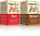 NaturaNectar NaturaNectar Natural Bee Propolis Bundle - Red Propolis a Brown Propolis - pro imunitní podporu, respirační zdraví a zdravý metabolismus - 60 kapslí na láhev