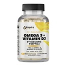 Nudná výživa Vegan Omega 3 a vitamin D3 doplněk 90Ct