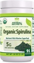 Bylinné tajemství Organic Spirulina Powder 16 Oz Oz Oz 124; Non- GMO CLANE124; Gluten Free CLANE124; Made in USA