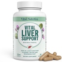 Vitální Játra Podpora nový vzorec doplněk jater a vitamín jater - 9-in-1 Játra Zdraví Formule, Čistota a opravy Vzorec s organickým mléko Thistle podporuje Játra Zdraví čištění