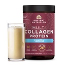 Starověké výživy Kolagen Peptidy Prášek, Multi kolagen Protein, Ženy & Muži, Vitamin C, Probiotika, Hydrolyzované kolagen, Podporuje pleť, spojky, Gut zdraví, Vanilla, 24 Služební