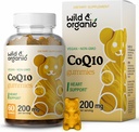 Wild & Organic CoQ10 Gummies - Vegan CoQ10 200mg Antioxidant Supplement with Ubiquinon - Natural Energy and Focus Gummies with Coenzyme Q10-60 Non- GMO Pectin Chewables
