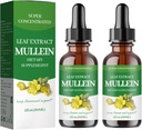 Mullein Drops for Lungs, Mullein Leaf Extract - Support Lung Cleanse - Organic Natural Supplement for Adult, Tincture Drops Adult 124; Non- GMO, Vegetarian Health Lifestyle- (2Pack)