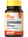 Sundance Ashwagandha 920mg enterosolventní 124; 60 Kapsle 124; Super koncentrované enterosolventní 124; Tradiční Ayurvedic Herb enterosolventní 124; Non- GMO, gluten zdarma dodatek