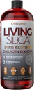 Orgono Living Silica Sports Recovery 124; Vegan Collagen Booster CLANE124; Silica- Based CLANE124; Pre & Post Workout Dodatek CLANE124; Podporuje společné zotavení, Tendon & Cartilage Health, Energy & Endurance CLANE124; 33.8 Fl Oz