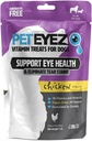 Peteyez Tear Stain Odstranění vitaminové léčby pro psy - Podpora očí zdraví a snížení svědění a slz Stavět Buildup - 100% Přírodní Psí léčby w / Superfoods, Antioxidanty a výživné látky - kuřecí Flavor - 1oz