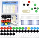 136ks Organic Chemistry Molekulární model Sada pro studenta a učitele anorganic & Organic Academic Chemistry Education 59 Atomy & 76 Odkazy Vazby & 1 Odkaz Atomy Odstranění