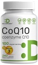 DEAL SUPPLAMENT CoQ10 100mg s Omega 3 100mg, 240 tobolek CLAS124; Biologicky dostupný koenzym Q10 Formule CLAS124; Non- GMO