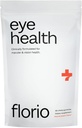Florio Eye Health Gummy Vitamíny pro dospělé, 2X Lutein & Zeaxanthin, Vitamíny A, B2, B3, C & E, Zachovat makulární a sítnicové zdraví, Boj oxidace, 30- Day Supply, Natural Peach Flavor
