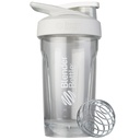 BlenderBottle Sport Shaker Lahvička s Wire Whisk, 24-Ounce, bílá - proteinové třesy & Hydrace pro sportovce & Fitness Enthusiasts, Easy Mixing, Trvalý & Lehký, Uzamykatelné Lid
