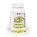 GeriCare High- Potency Vitamin E Kapsle - 100 IU pro kožní a imunitní podporu, 45 mg Imunosum 124; 100 Počet obyvatel 124; Organic Vitamin E pro ženy a muže