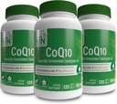 Zdraví Thru Nutrition CoQ-10 100 mg s BioPerine (Balení 3X 120 Softgels) 124; Vysoká absorpce Přirozeně fermentované USP stupeň Coenzym Q10 Amend124; 3. strana testováno 124; Heart Health and Energy Support