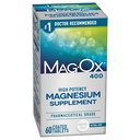 Mag- Ox 400 Magnesium Supplement, Farmaceutický oxid hořečnatý s 482 mg na dávku, 60 tablet