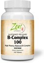 Kompletní B- Komplexní vitaminový doplněk - B vitaminový doplněk komplex s kyselinou listovou, biotin, inositol - pro imunitní a kardio zdraví, energetický metabolismus - 100 Udržitelné uvolňování tablety