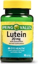 Jarní údolí Lutein s Zeaxanthin dietní dodatek, 20 mg, 90 Počet