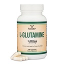 L Glutamin Kapsle - (1000mg Servings, 120 Kapsle) Non- GMO, gluten Free, Keto Safe, Vegan Friendly, Třetí strana Tested (pro Vytrvalost a Gut zdraví) by Double Wood