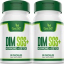 DIM SGS + - Hormon + Detox, Podporuje normální Estrogen metabolismus, Hormon Balance, Hormonální Akné doplňky, Menopauza Podpora, Pomáhá kontrolovat appetite, Promotes Detoxifikace (2 balení)