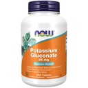 Nyní Potraviny Doplňky, Draslík Gluconate 99mg, Snadněji polykat, esenciální minerální *, 250 tablet