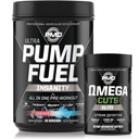 PMD Sports Ultra Pump Fuel Insanity - Předcvičení - Cherry Bombbicle (30 Servings) Sports Omega Cut Elite Thermogenic Fat Burner (90 Softgels)