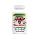 USA Muscadine Quercetin, Ellagic Acid, Resveratrol, Myricetin, Kaempferol & BioPerine - Kapsle s časovým uvolňováním pro extra biologickou dostupnost - Vegan - Non GMO - Gluten Free - Made in USA