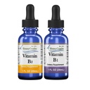 HoneyCombs High Potency Vitamin B1 (Thiamin) & B2 (Riboflavin) Kapky - Vegan, Non- GMO, Alkhol- Free Liquid for Health, Digestion, Vlasy, kůže a nehty