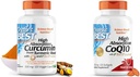 Lékařský BEST DRB-00107 Vysoký absorpční kurkumin z Turmeric Root s C3 Complex & BioPerine 500mg & High Absorption CoQ10 s BioPerine, Gluten zdarma, přirozeně fermentované, Heart Health