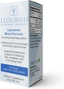 Solace Nutrition - Flurish Biotin vlasy, kůže a nehty Vitamíny, tekuté vitamíny doplňky s vitamínem B7, Neochucený růst vlasů dodatek, Ultra- síla Biotin Vitamíny, 15,000 mcg, 2fl oz